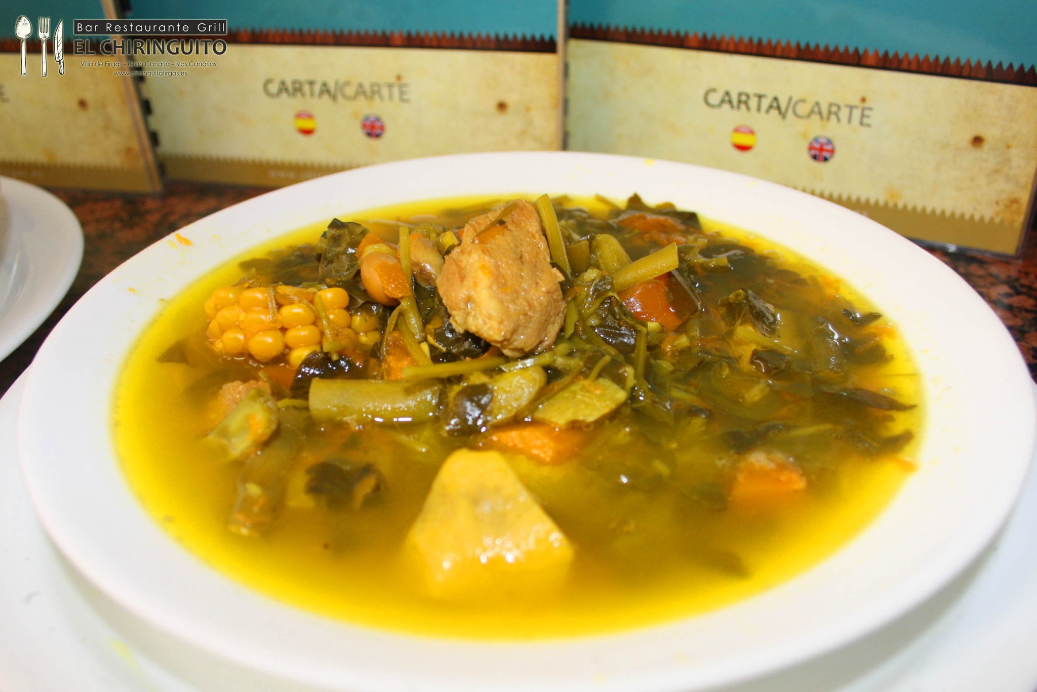 Plato de cocina casera servido en El Chiringuito